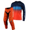 CONJUNTO TROY LEE DESIGNS 2021 GP AIR  STAIN'D - NAVY / LARANJA